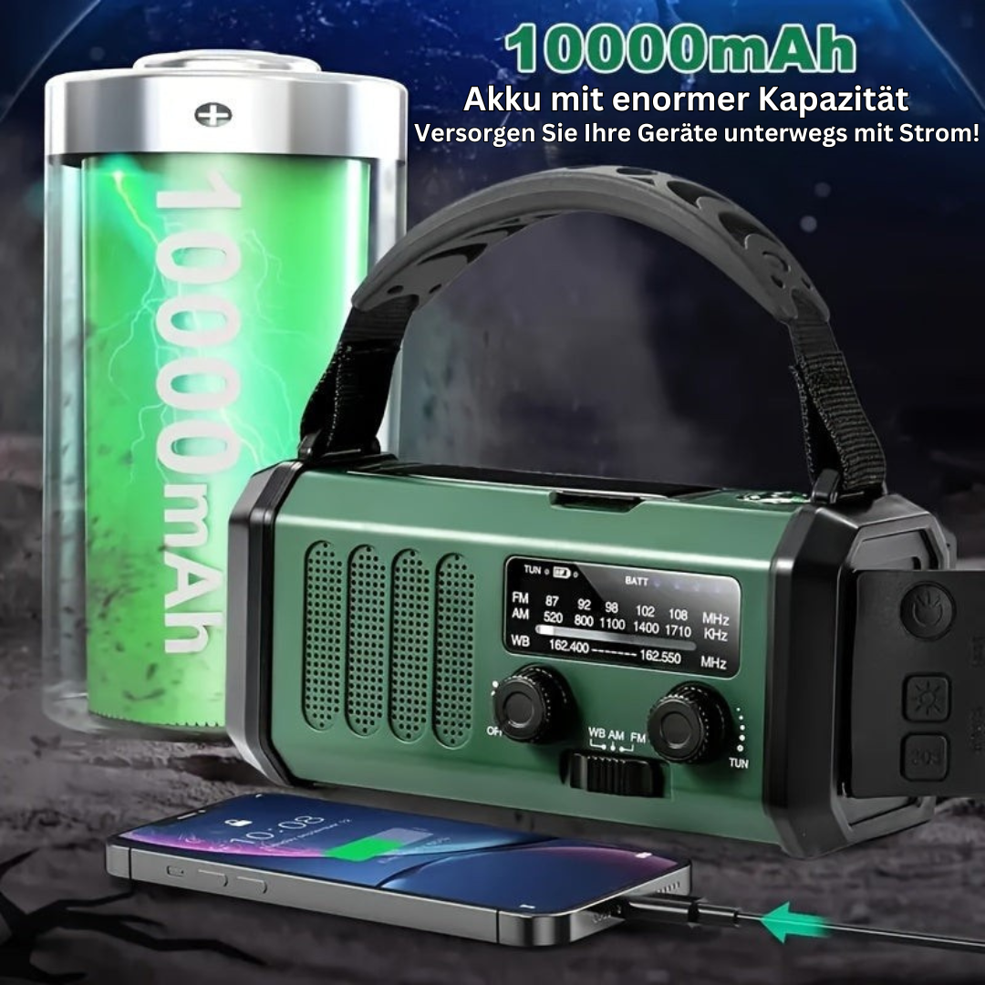 Noodradio met Oplader en Zaklamp