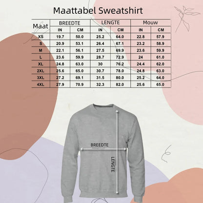 Geborduurde Sweatshirt Persoonlijk Portret Familie Koppels Hoodie