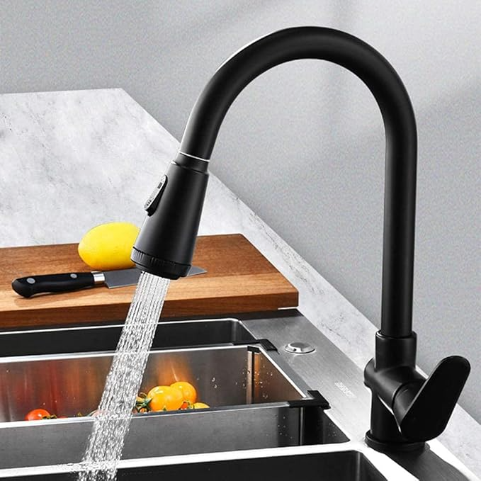 Kraan Met Uittrekbare Spuit Sensor Moderne Design