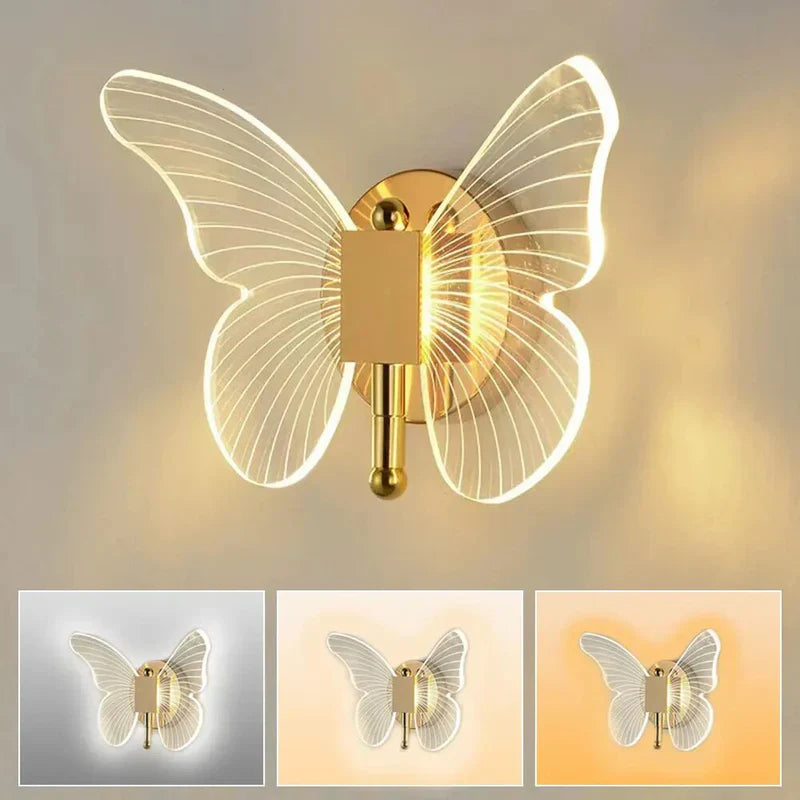 Vlinder Wandlamp LED Uniek Design Modern Interieur