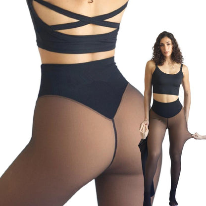 Warme Fleece Leggings voor Vrouwen met Taille Bepaling