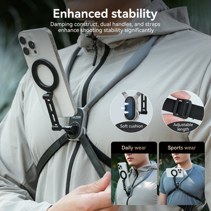Telefoon Nekhouder Magnetisch Handsfree Houder voor Auto en Reizen