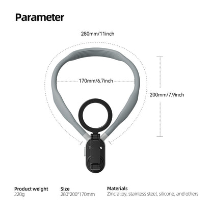 Telefoon Nekhouder Magnetisch Handsfree Houder voor Auto en Reizen