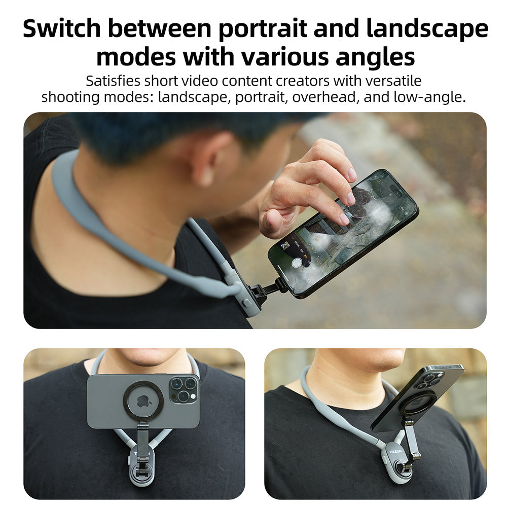 Telefoon Nekhouder Magnetisch Handsfree Houder voor Auto en Reizen