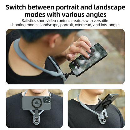 Telefoon Nekhouder Magnetisch Handsfree Houder voor Auto en Reizen