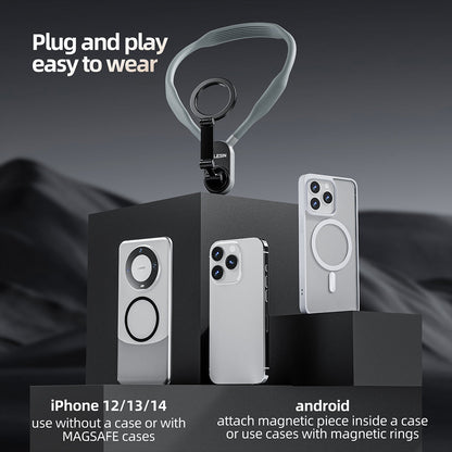 Telefoon Nekhouder Magnetisch Handsfree Houder voor Auto en Reizen