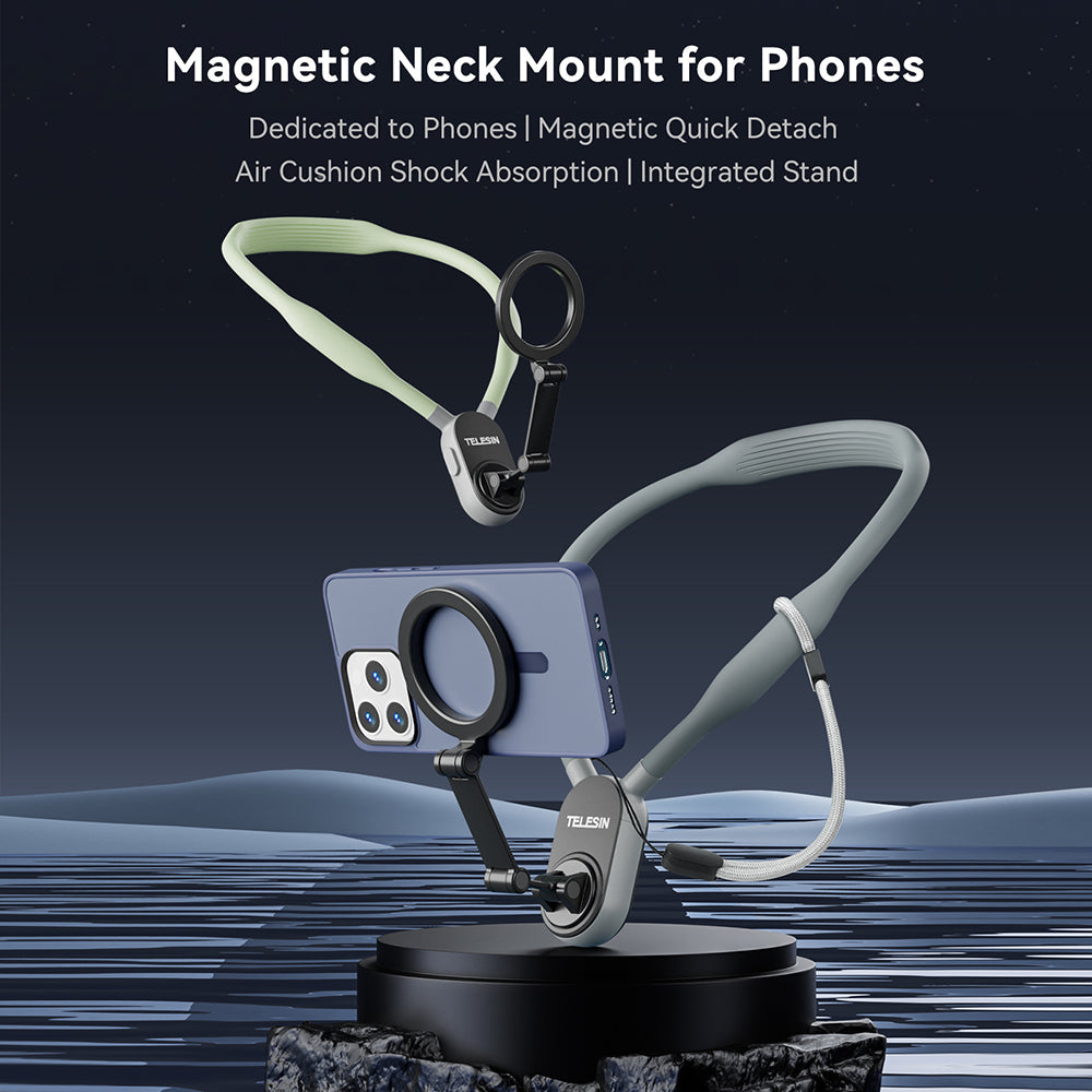 Telefoon Nekhouder Magnetisch Handsfree Houder voor Auto en Reizen