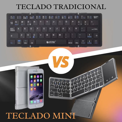 Draadloos Opvouwbaar Bluetooth Toetsenbord FoldPad