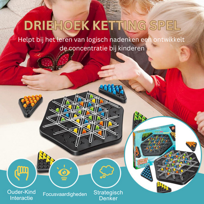 Ketting Spel Driehoek voor Kinderen Leer speels Rekenen en Denken - Velinix