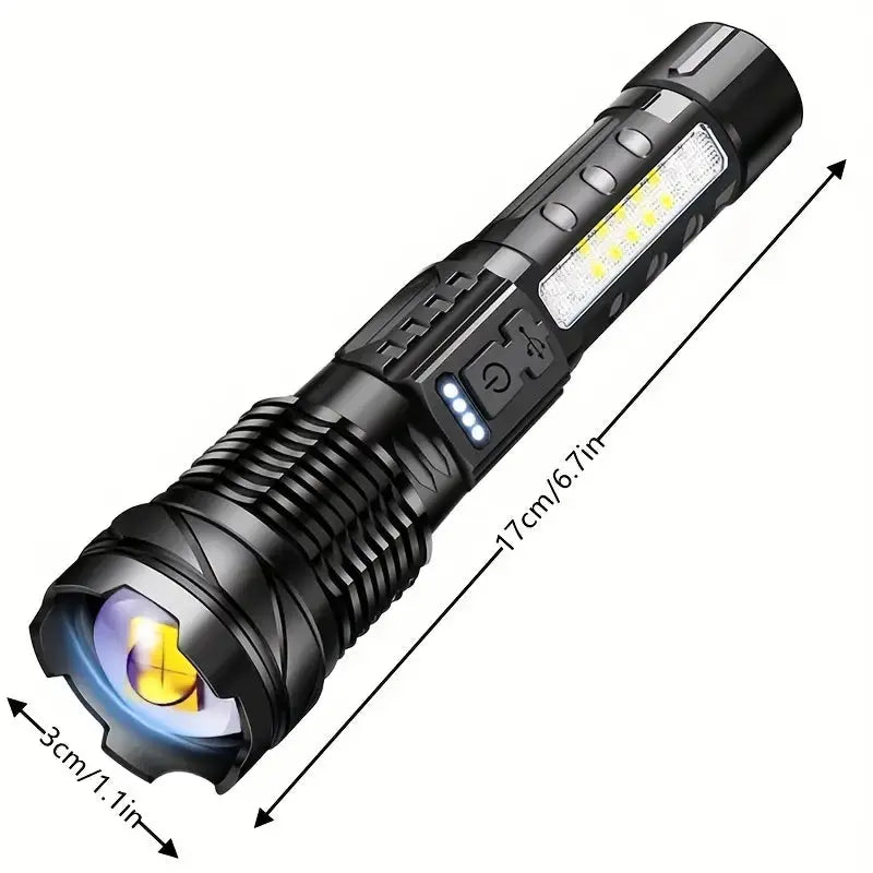 TacticalBeam™ Oplaadbare Militaire Zaklamp – 5000 Lumen LED
