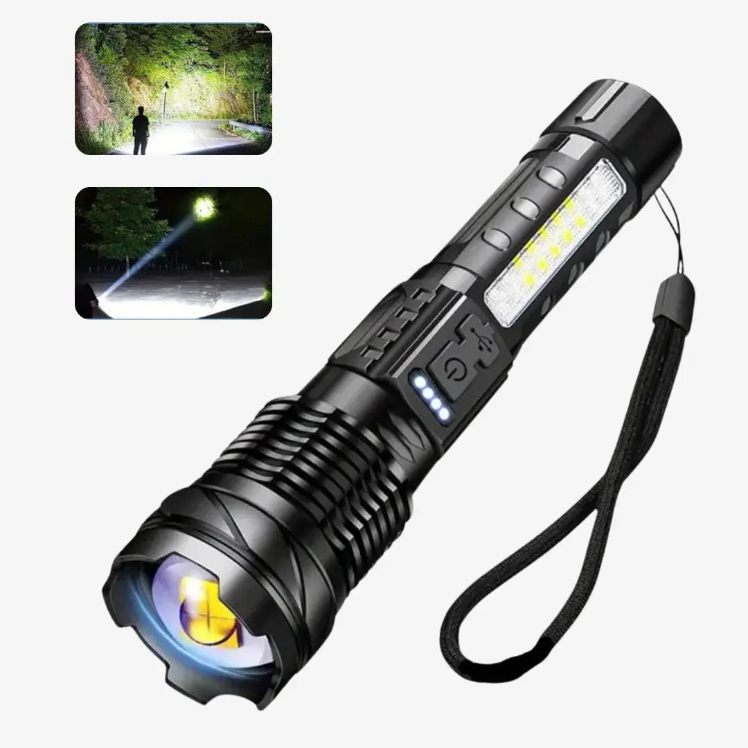 TacticalBeam™ Oplaadbare Militaire Zaklamp – 5000 Lumen LED