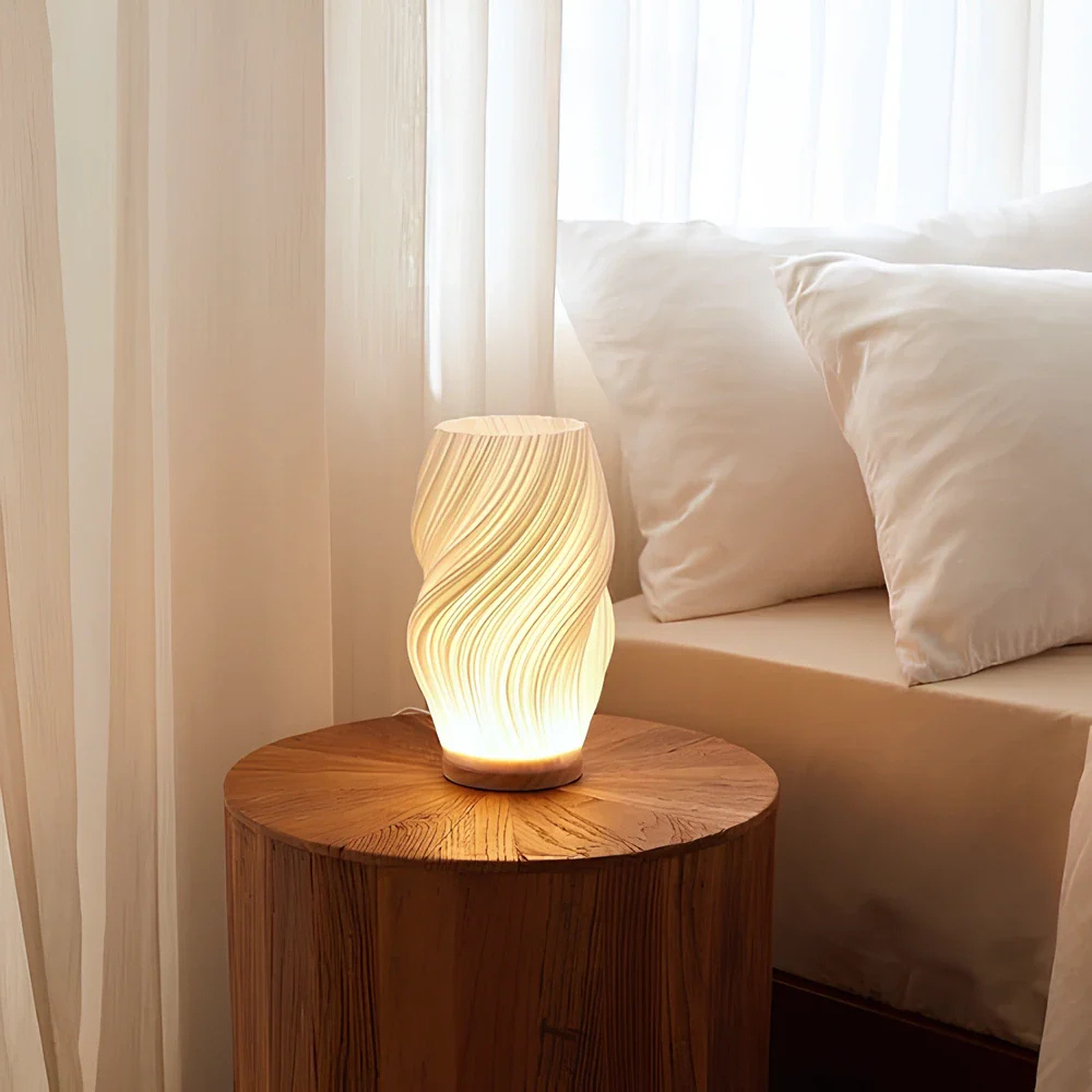 Tafellamp Dimbaar Golfvormig Design met USB