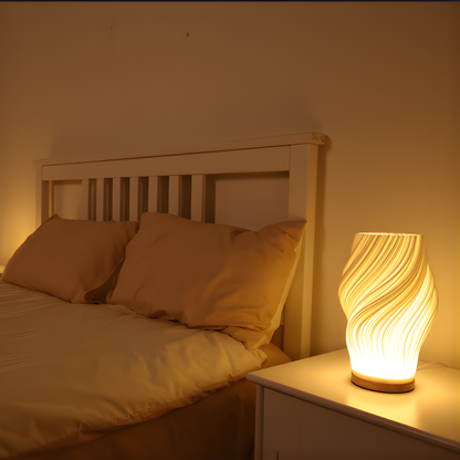 Tafellamp Dimbaar Golfvormig Design met USB