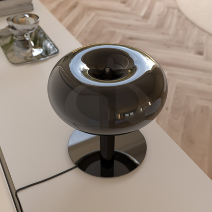 LED Tafellamp Dimbaar Metaal en Glas Paddenstoel Design