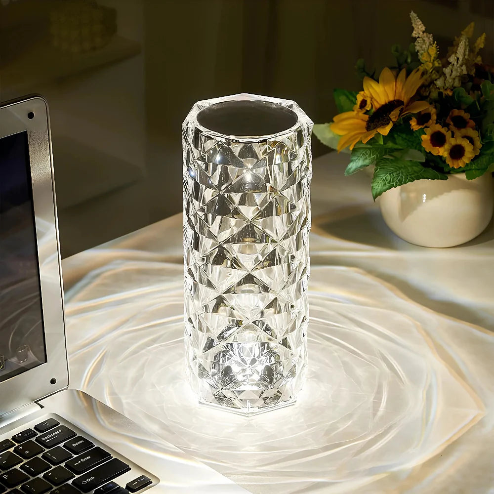 Tafellamp Dimbaar RGB Kristal Design Moderne Acryl - Velinix