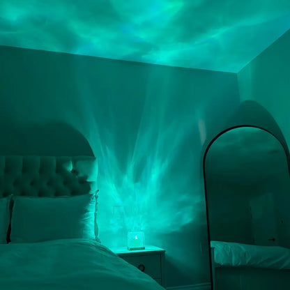 Tafellamp RGB Prisma Houten Voet Modern Design