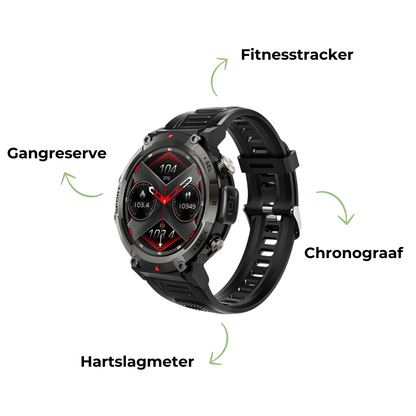 Teralis – Outdoor Smartwatch Bluetooth & Gezondheid – Fitness & Dagelijks Gebruik 1