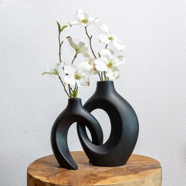 Bloemenvaas Vervlochten Design voor Verse Bloemen - Velinix