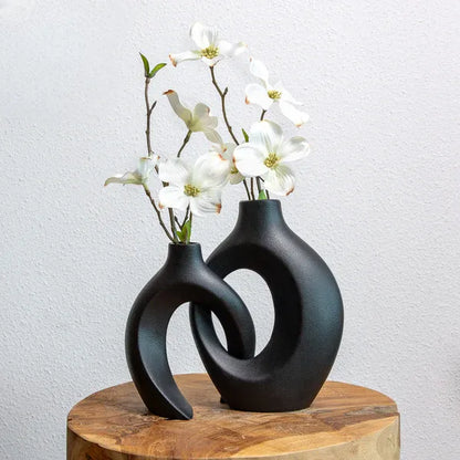 Bloemenvaas Vervlochten Design voor Verse Bloemen - Velinix
