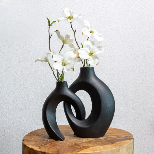 Bloemenvaas Vervlochten Design voor Verse Bloemen - Velinix