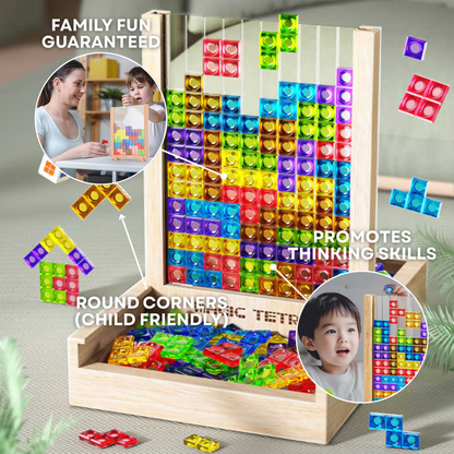 Houten Tetris Bord Educatief en Duurzaam voor Kinderen en Volwassenen
