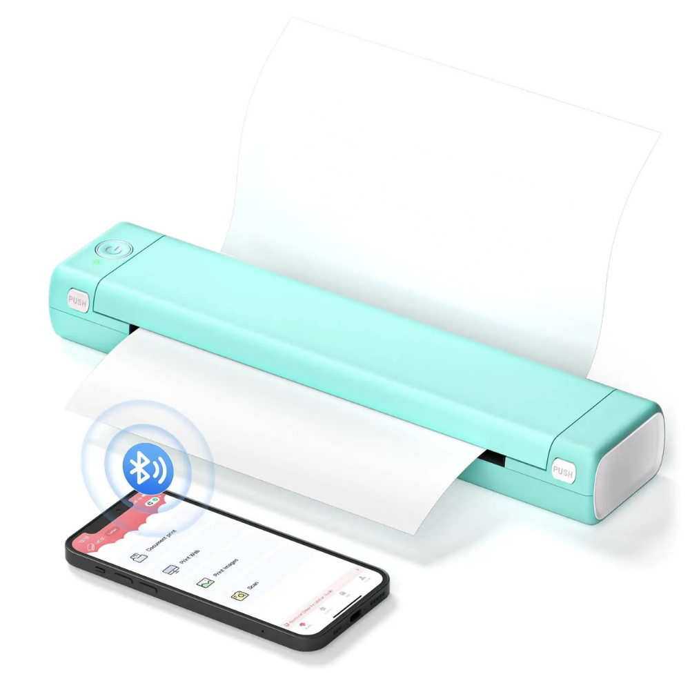 Draagbare Bluetooth Printer Inktloos Thermisch Printen