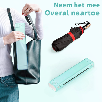 Draagbare Bluetooth Printer Inktloos Thermisch Printen