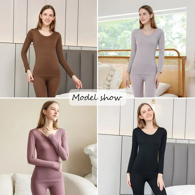 Dames Thermisch Ondergoed Lang Model Warm en Comfortabel