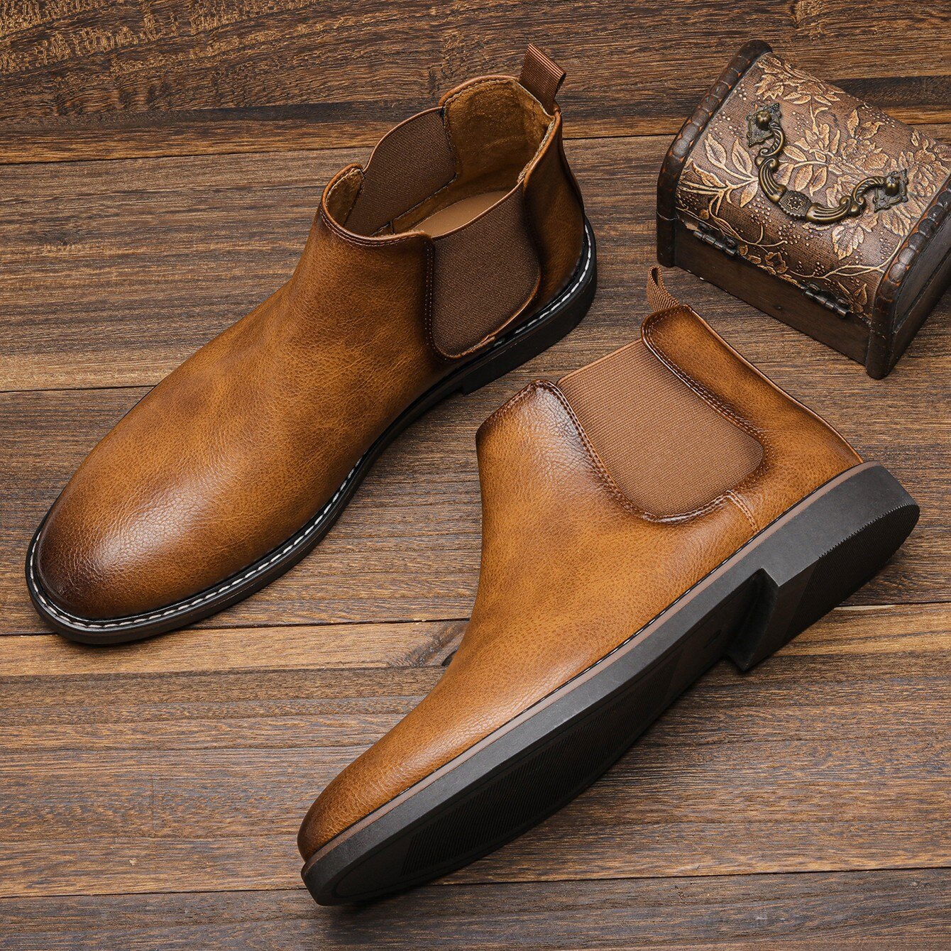 TimberRidge™ Chelsea Laarzen - Tijdloze Elegantia voor Heren