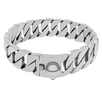Sterke Metalen Hondenhalsband voor Grote Honden RVS