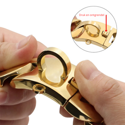 Sterke Metalen Hondenhalsband voor Grote Honden RVS