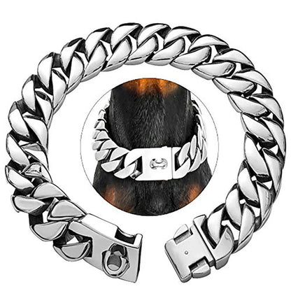 Sterke Metalen Hondenhalsband voor Grote Honden RVS