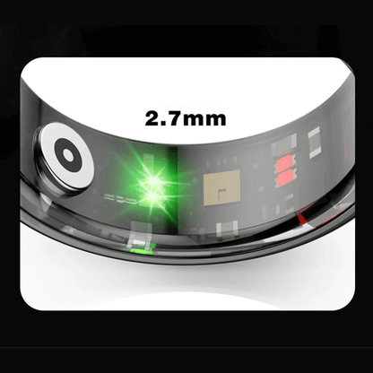 TitanRing Vital - Slimme gezondheidsring van titanium met hartslag- en slaapmonitor 4