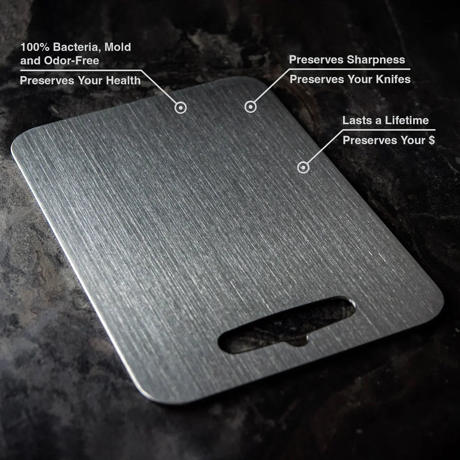TitanShield™ – Jouw Professionele Titanium Snijplank voor Maximale Hygiëne