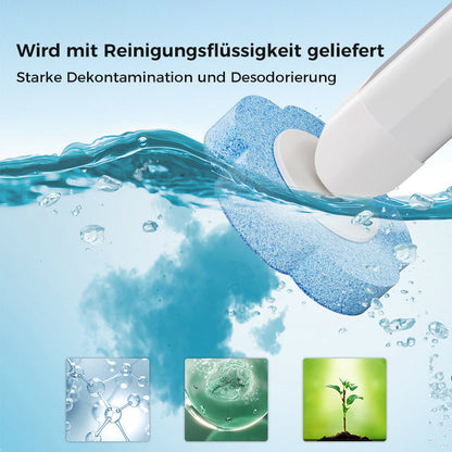 Toilettenborstel Wegwerp Antibacterieel met Sponskop en Opbergbeugel