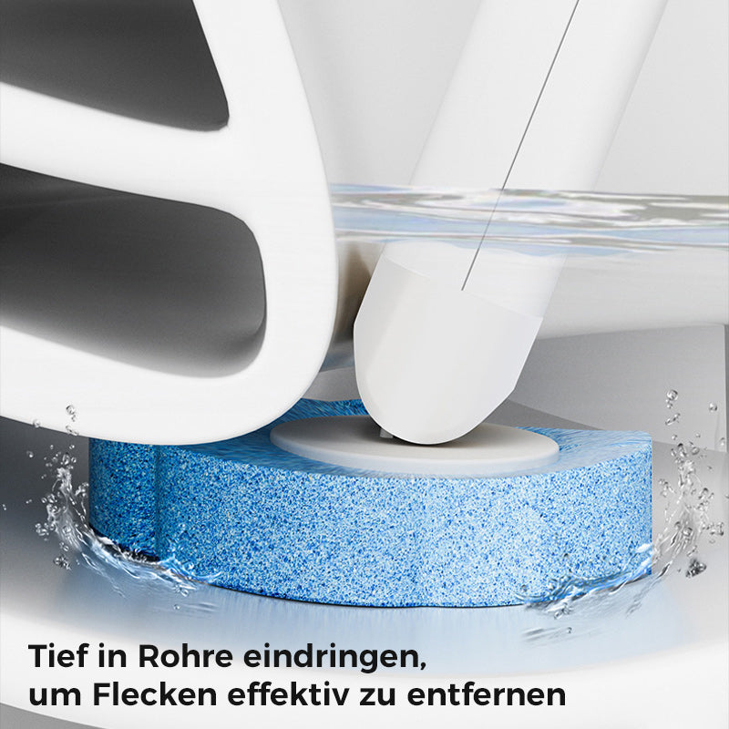 Toilettenborstel Wegwerp Antibacterieel met Sponskop en Opbergbeugel