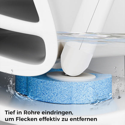 Toilettenborstel Wegwerp Antibacterieel met Sponskop en Opbergbeugel