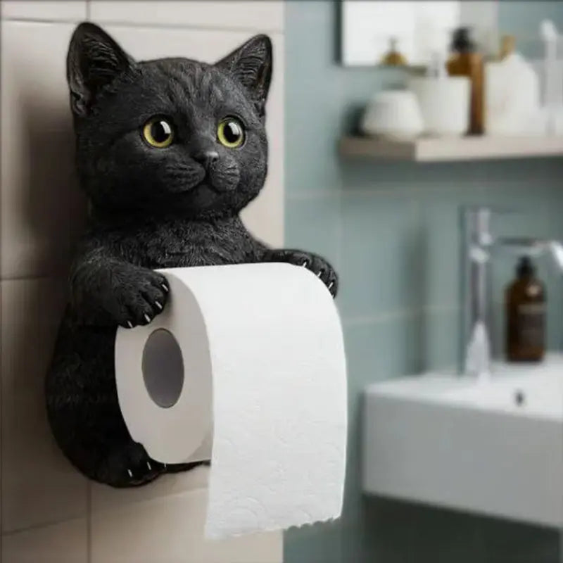 Katten Toiletpapierhouder Hars Wanddecoratie Speels