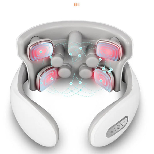Nekmassageapparaat met Warmte en Vibratie voor Ontspanning - Velinix