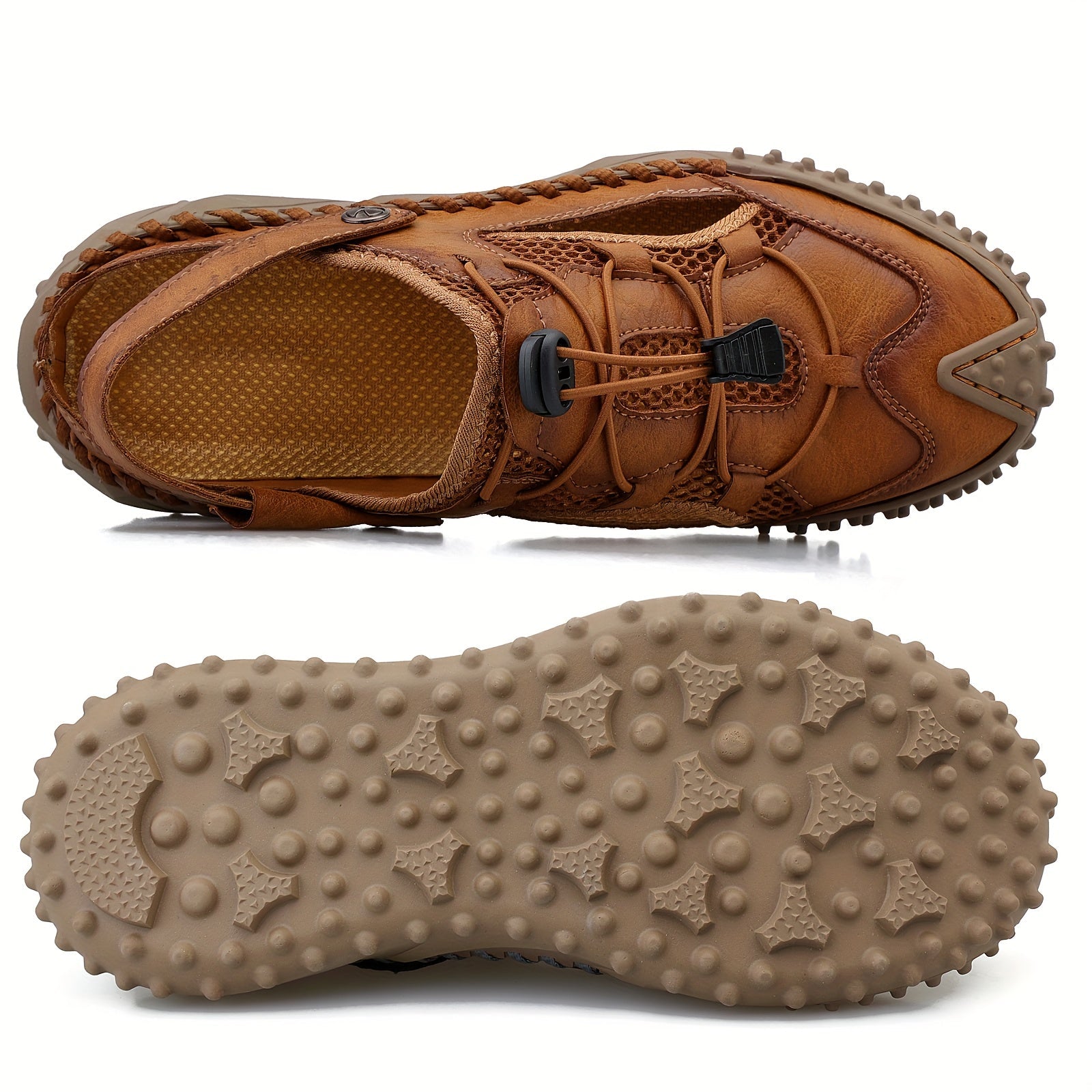TrailStep™ – Heren Sandalen Leer Met Comfortabel Voetbed & Slipweerstand-5