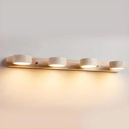Wandlamp Travertin Duo Beugel Modern Natuurlijk Design