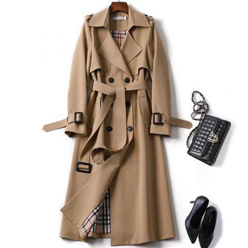 Dames Trenchcoat Elegante Warme Luxe Jas - Velinix