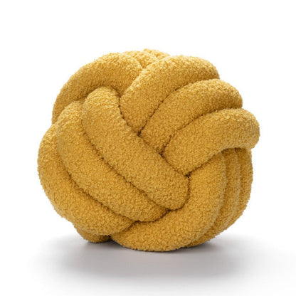 Kussen van Katoen Fleece met 3 Knopen Zacht en Warm