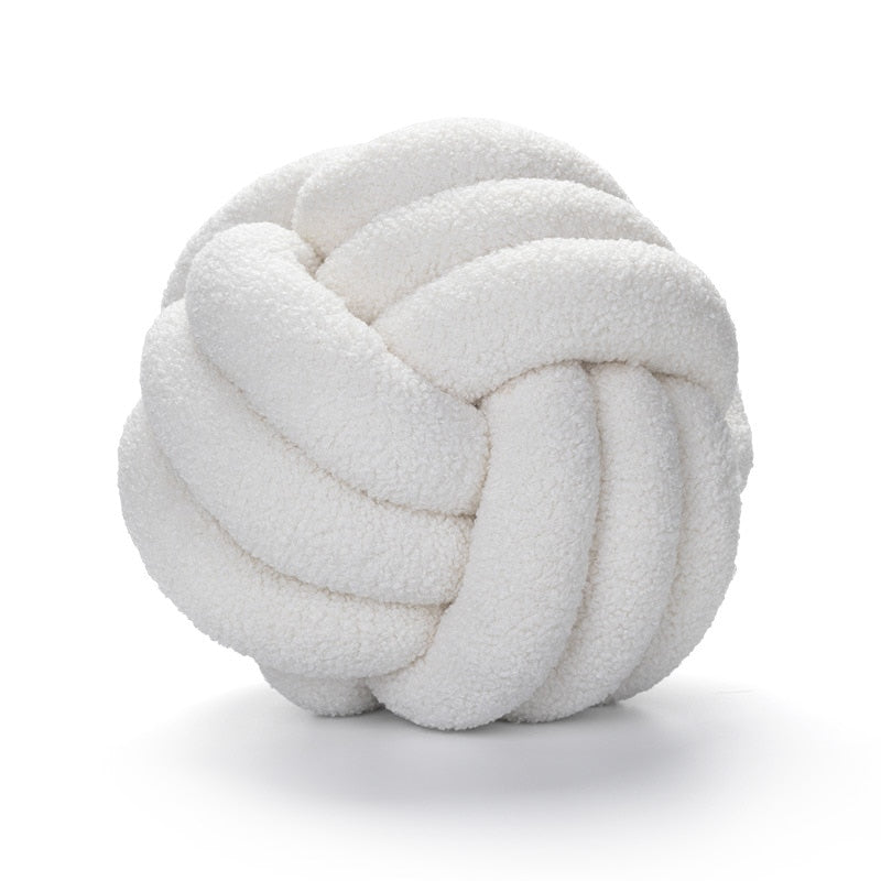 Kussen van Katoen Fleece met 3 Knopen Zacht en Warm