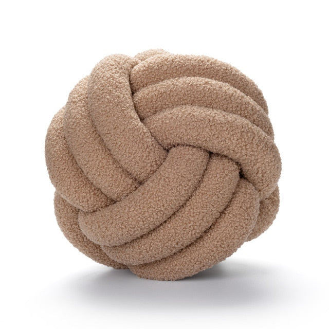 Kussen van Katoen Fleece met 3 Knopen Zacht en Warm