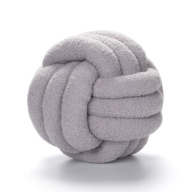 Kussen van Katoen Fleece met 3 Knopen Zacht en Warm