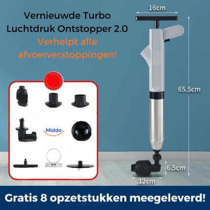 Krachtige Luchtdruk Ontstopper voor Afvoeren en Pijpen