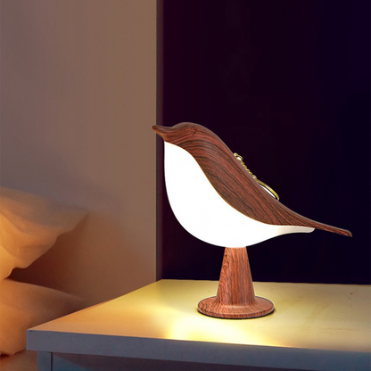 LED Nachtlampje Oplaadbaar met Aanraakschakelaar en Vogel Design