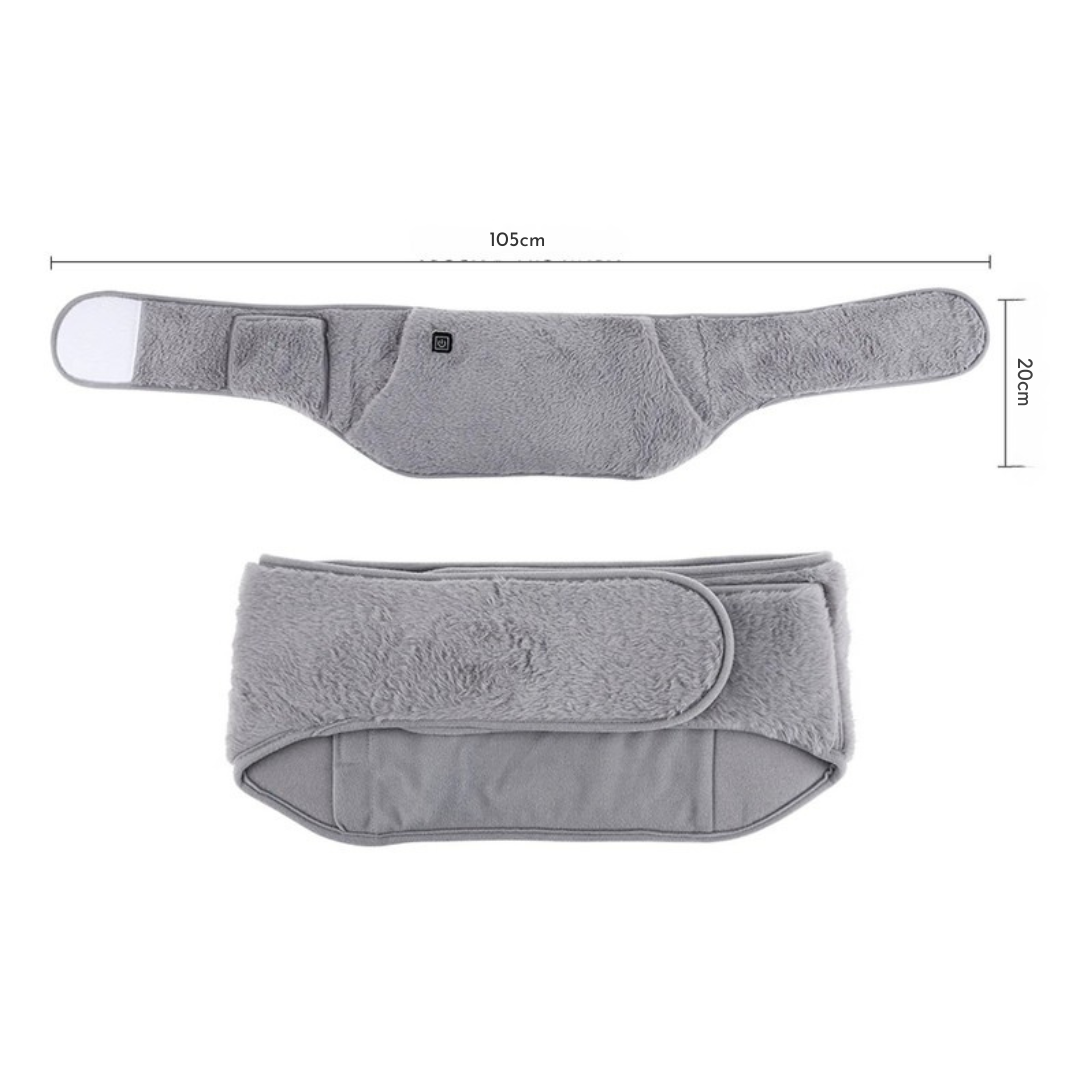 USB-verwarmingsgordel – Dubbele verwarmingsband voor taille en handen | Kristalfluweel, 3 warmtestanden 4