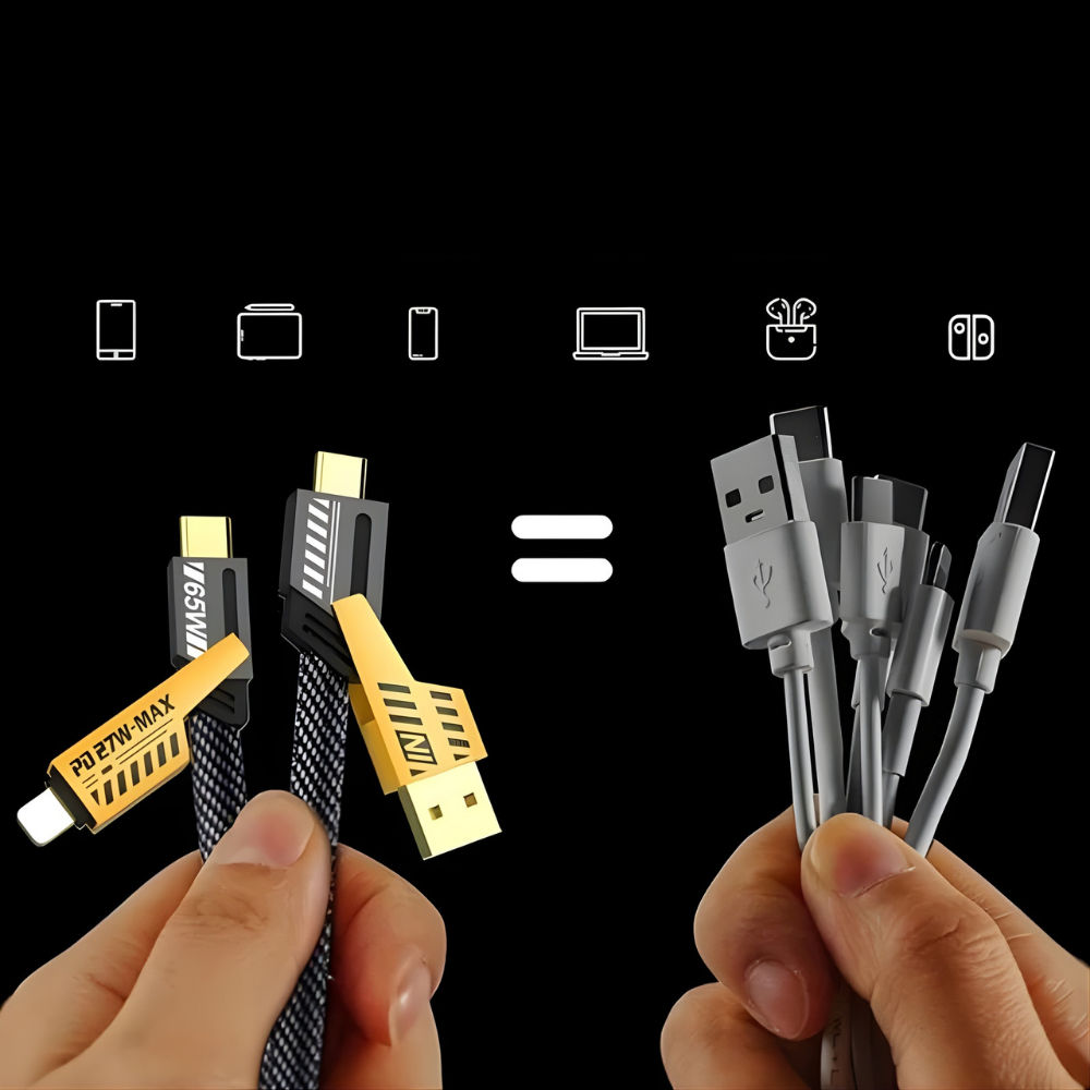 USB Oplaadkabel Snellaad Nylon Gevlochten Kabel
